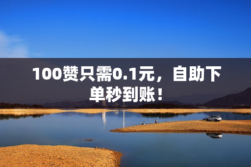 100赞只需0.1元，自助下单秒到账！