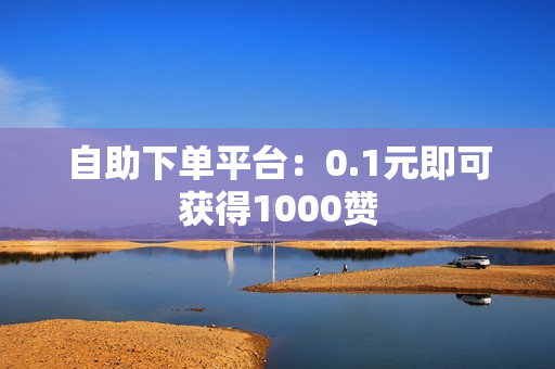 自助下单平台：0.1元即可获得1000赞