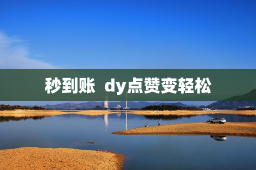 秒到账  dy点赞变轻松