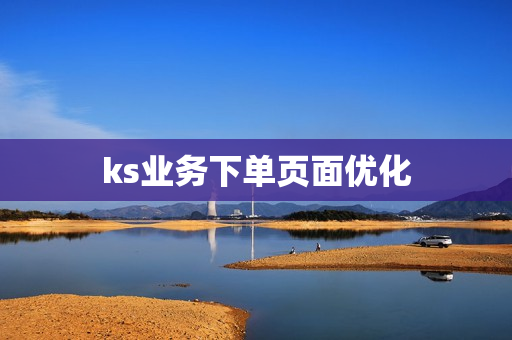 ks业务下单页面优化