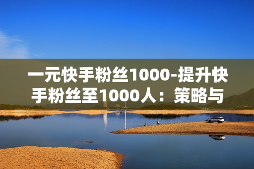 一元快手粉丝1000-提升快手粉丝至1000人：策略与技巧分享