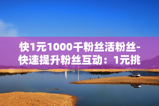 快1元1000千粉丝活粉丝-快速提升粉丝互动：1元挑战1000千活粉策略揭秘