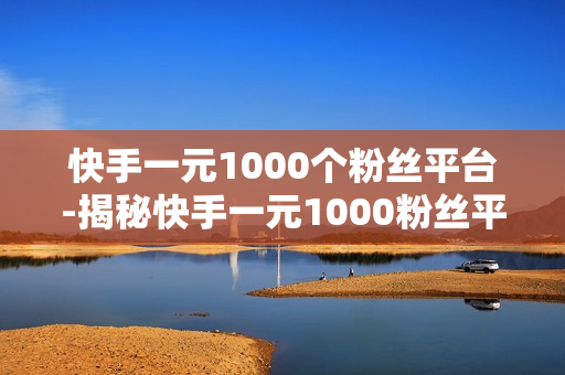 快手一元1000个粉丝平台-揭秘快手一元1000粉丝平台：操作策略与风险分析