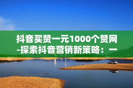 抖音买赞一元1000个赞网-探索抖音营销新策略：一元购1000点赞的真相与优化路径