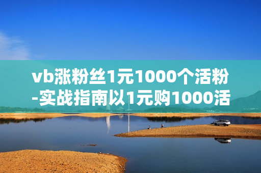 vb涨粉丝1元1000个活粉-实战指南以1元购1000活粉：VB平台粉丝增长策略解析