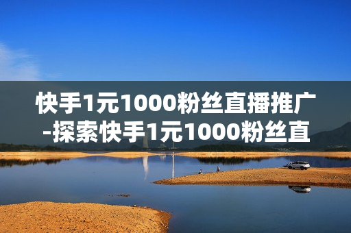 快手1元1000粉丝直播推广-探索快手1元1000粉丝直播推广策略：成本优化与效果提升秘籍