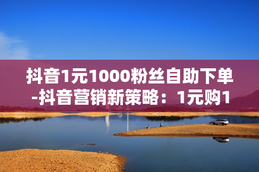 抖音1元1000粉丝自助下单-抖音营销新策略：1元购1000粉丝自助下单全解析