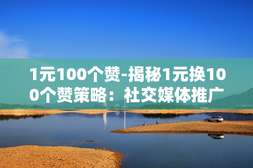 1元100个赞-揭秘1元换100个赞策略：社交媒体推广秘籍与实践指南