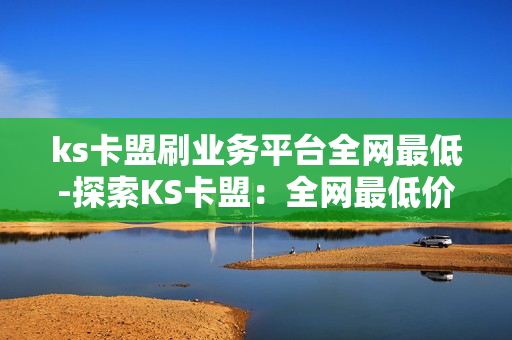 ks卡盟刷业务平台全网最低-探索KS卡盟：全网最低价业务平台的专业解析与优势分析