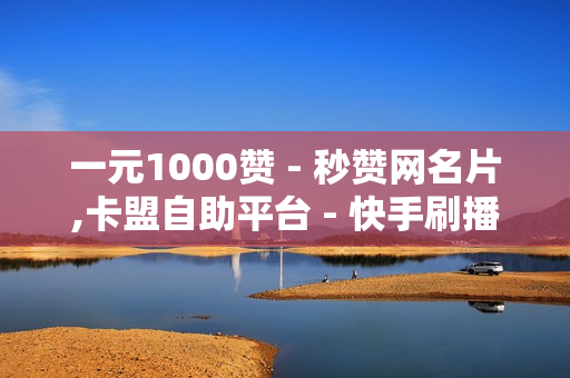 一元1000赞 - 秒赞网名片,卡盟自助平台 - 快手刷播放秒到