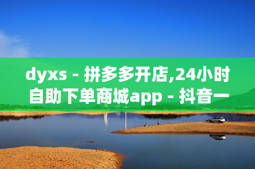 dyxs - 拼多多开店,24小时自助下单商城app - 抖音一元涨粉1000