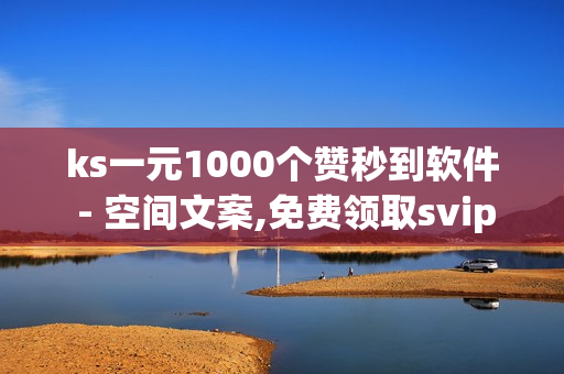 ks一元1000个赞秒到软件 - 空间文案,免费领取svip一年 - 播放量自助下单平台