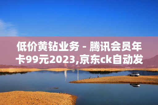 低价黄钻业务 - 腾讯会员年卡99元2023,京东ck自动发卡网 - 黑科技自助下单商城