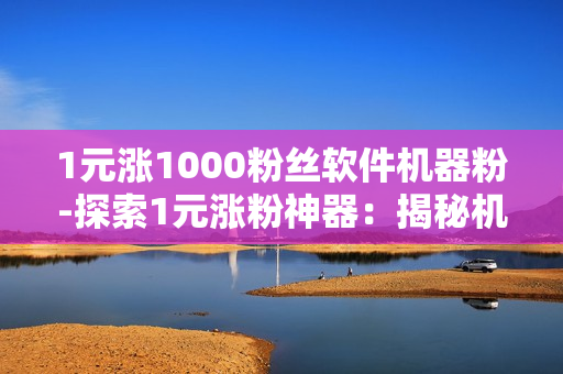 1元涨1000粉丝软件机器粉-探索1元涨粉神器：揭秘机器粉背后的SEO策略与风险