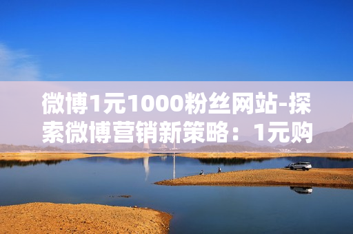 微博1元1000粉丝网站-探索微博营销新策略：1元购1000粉丝的真相与优化之道