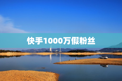 快手1000万假粉丝