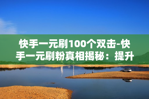 快手一元刷100个双击-快手一元刷粉真相揭秘：提升流量的策略与风险分析