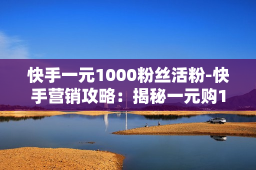 快手一元1000粉丝活粉-快手营销攻略：揭秘一元购1000活粉背后的策略与技巧