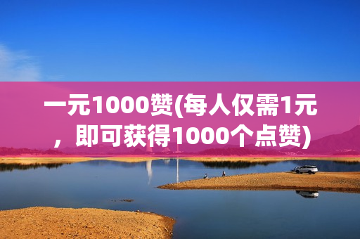 一元1000赞(每人仅需1元，即可获得1000个点赞)