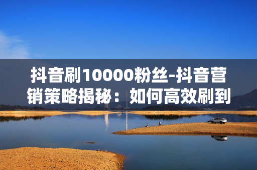 抖音刷10000粉丝-抖音营销策略揭秘：如何高效刷到10000粉丝全攻略