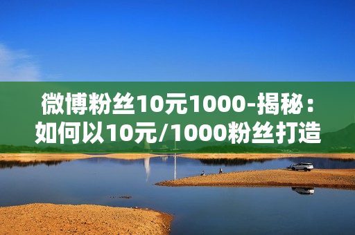 微博粉丝10元1000-揭秘：如何以10元/1000粉丝打造微博营销策略