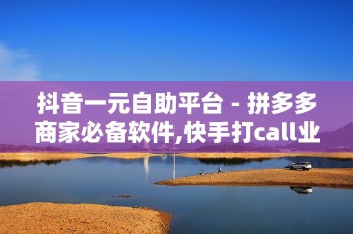 抖音一元自助平台 - 拼多多商家必备软件,快手打call业务 - 24小时平台赞