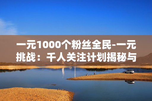 一元1000个粉丝全民-一元挑战：千人关注计划揭秘与策略分享