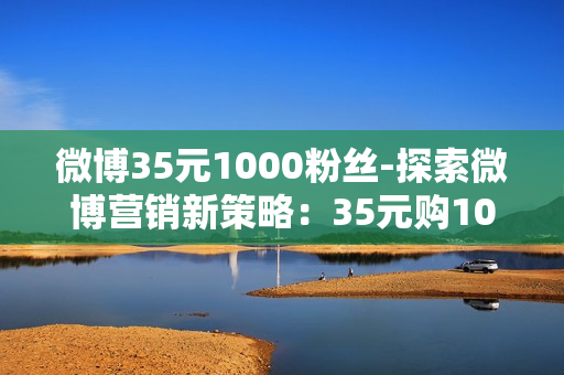 微博35元1000粉丝-探索微博营销新策略：35元购1000粉丝背后的机遇与挑战