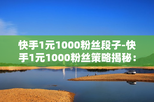 快手1元1000粉丝段子-快手1元1000粉丝策略揭秘：打造爆款段子的SEO实战指南