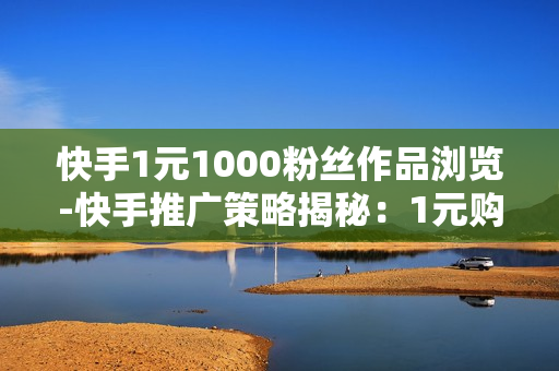 快手1元1000粉丝作品浏览-快手推广策略揭秘：1元购1000粉丝浏览背后的价值与策略分析