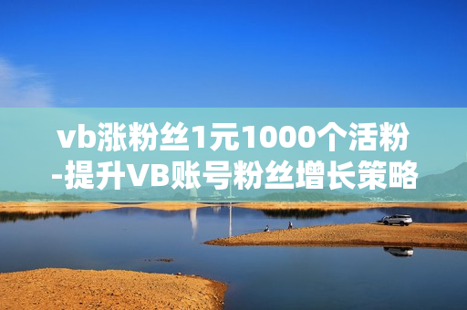 vb涨粉丝1元1000个活粉-提升VB账号粉丝增长策略：1元购1000活粉的实战指南