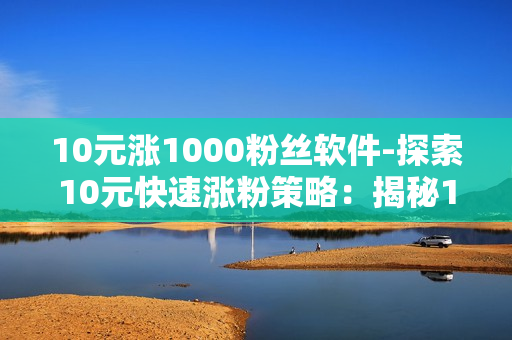 10元涨1000粉丝软件-探索10元快速涨粉策略：揭秘10元涨1000粉丝软件背后的营销玄机