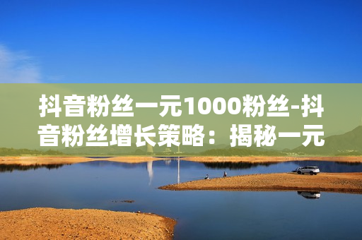 抖音粉丝一元1000粉丝-抖音粉丝增长策略：揭秘一元购1000粉丝背后的机遇与挑战