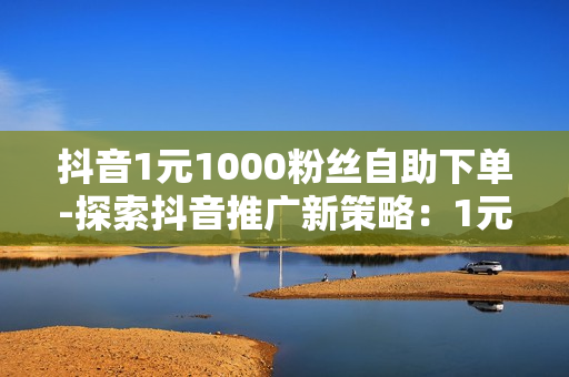 抖音1元1000粉丝自助下单-探索抖音推广新策略：1元购1000粉丝自助下单秘籍