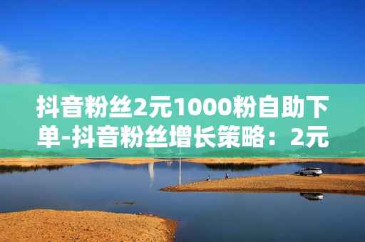 抖音粉丝2元1000粉自助下单-抖音粉丝增长策略：2元购1000粉自助下单揭秘与优化