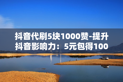 抖音代刷5块1000赞-提升抖音影响力：5元包得1000点赞的代刷服务实操解析