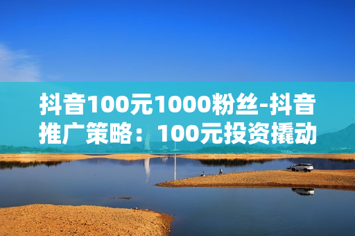 抖音100元1000粉丝-抖音推广策略：100元投资撬动1000粉丝增长深度解析