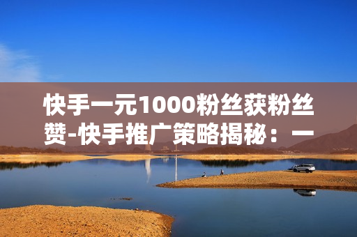 快手一元1000粉丝获粉丝赞-快手推广策略揭秘：一元购1000粉丝与点赞的实战指南