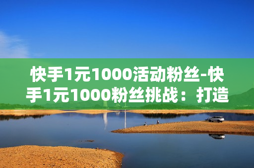 快手1元1000活动粉丝-快手1元1000粉丝挑战：打造个人品牌策略详解