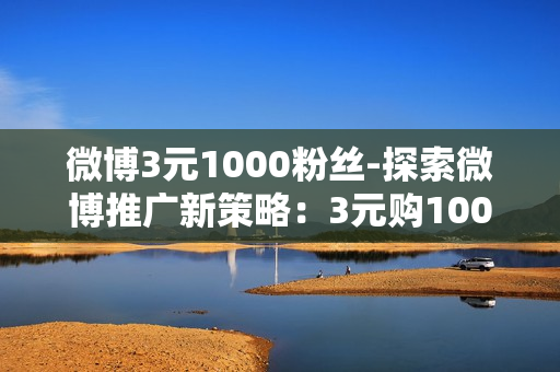 微博3元1000粉丝-探索微博推广新策略：3元购1000粉丝背后的营销奥秘