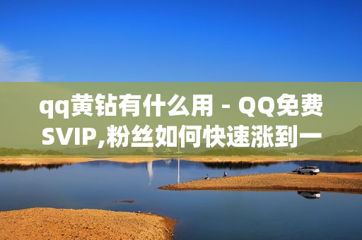 qq黄钻有什么用 - QQ免费SVIP,粉丝如何快速涨到一万 - 业务下单平台