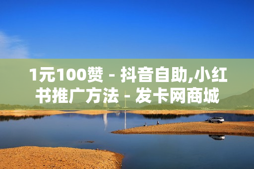 1元100赞 - 抖音自助,小红书推广方法 - 发卡网商城