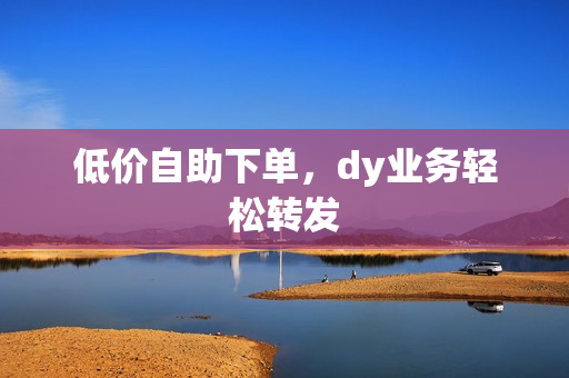 低价自助下单，dy业务轻松转发